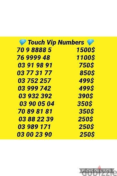 Touch Mobile Numbers .